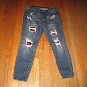 JUDY BLUE Distressed Skinny Jeans